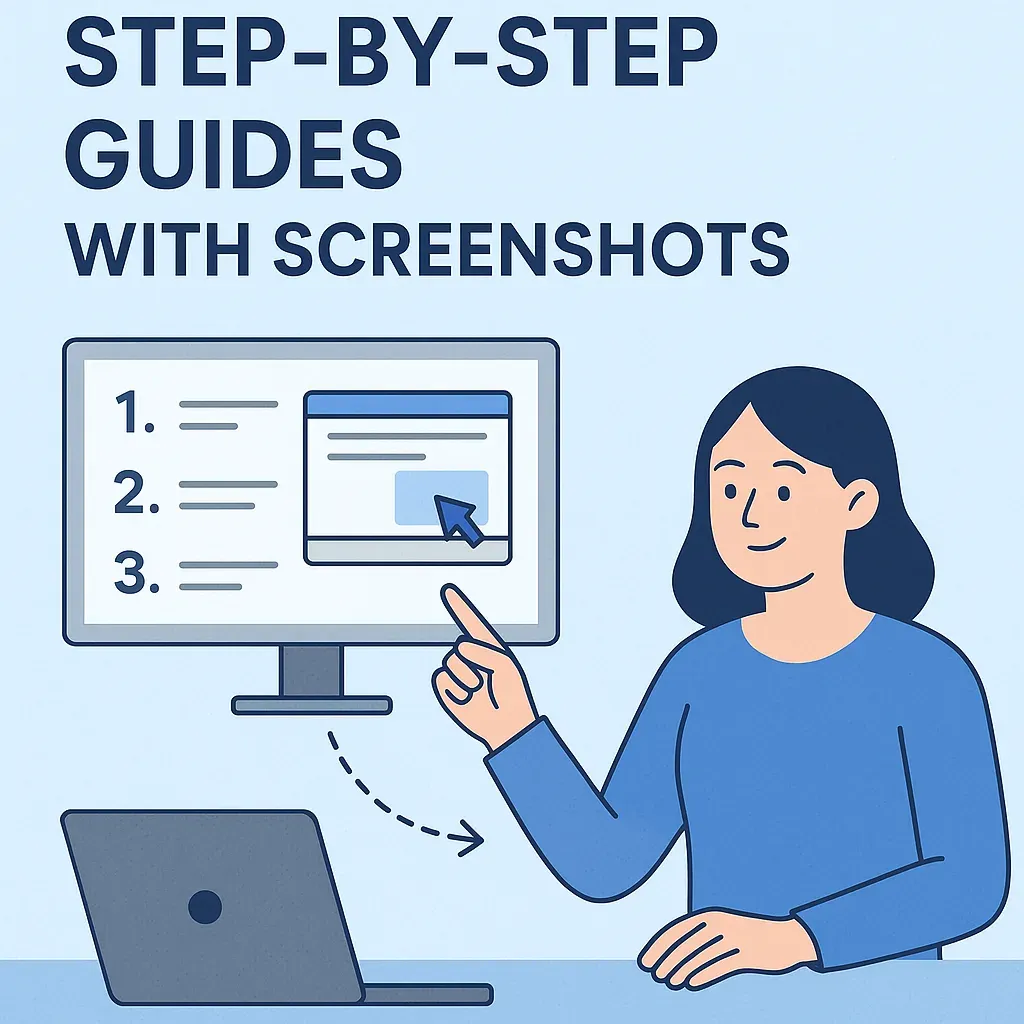 Step-by-Step Guides with Screenshots