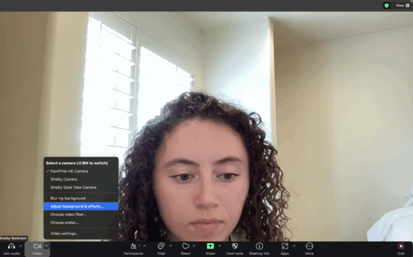 Access video settings
