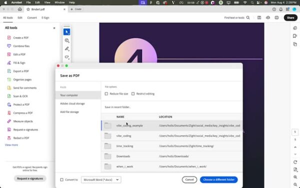 Save your combined PDF