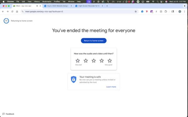 End the Meeting
